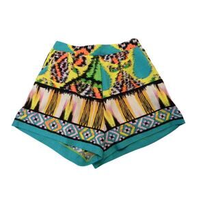 Gianna Bini Women's Shorts Flat Front Pull-On Colorful Size Small Beach Cruise